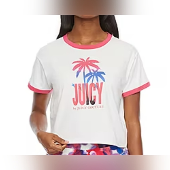 Juicy Couture cropped Crew Neck T-Shirt. Brand New 💎 - Picture 1 of 5
